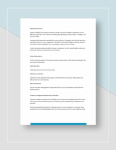 business-intelligence-report-requirements-template