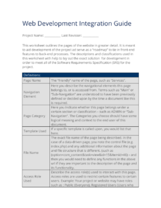 Integration Requirements Document Template Integration Requirements Document Template