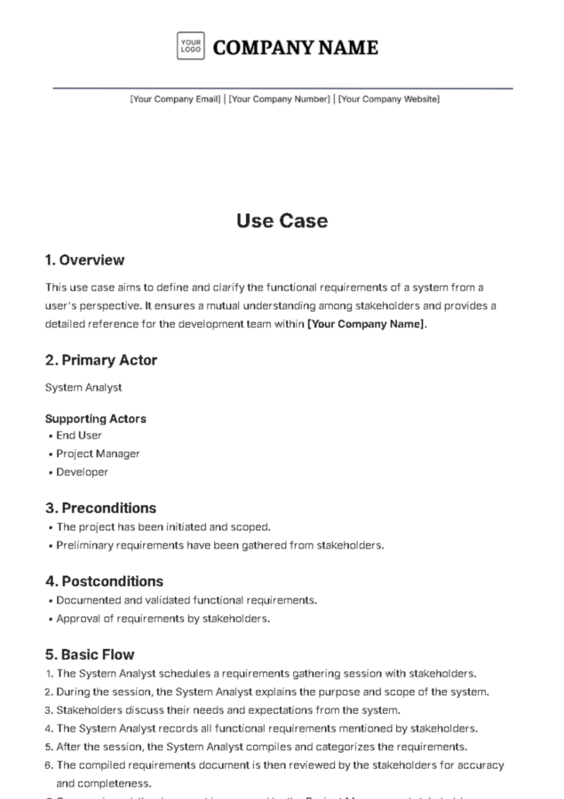 Use Case Requirement Document in JIRA Template Name Use Case Requirement Document in JIRA Template Name