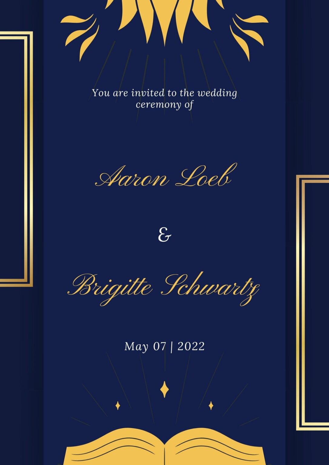 Blue And Gold Program Template