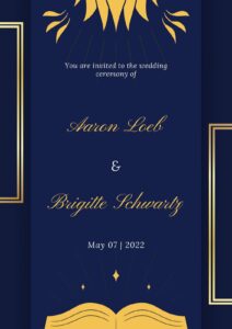 blue-and-gold-program-template