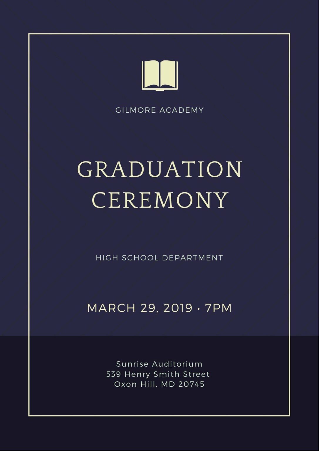 LDS Seminary Graduation Program Template