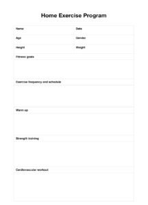 Occupational Therapy Home Program Template occupational-therapy-home-program-template