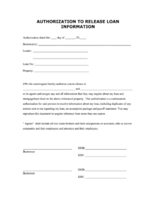 Authorization Release Information Form Template authorization-release-information-form-template