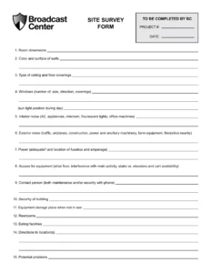 it-security-site-survey-template