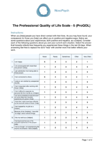 quality-of-life-survey-template