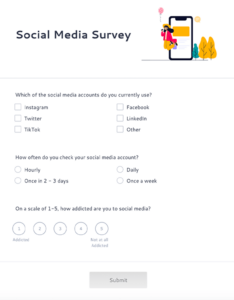 social-media-usage-survey-template