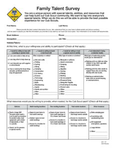 time-and-talent-survey-template