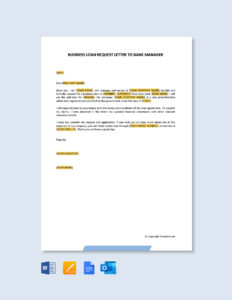 bank-loan-request-template
