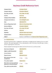business-credit-reference-request-template
