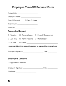 day-off-request-template