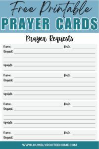 free-prayer-request-template