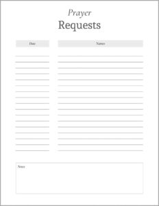prayer-request-list-template