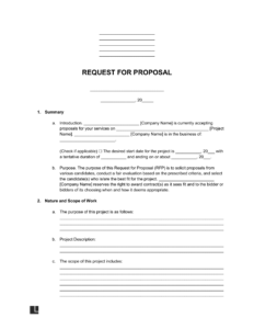 request-for-bid-template