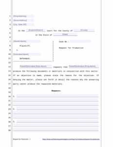 request-for-production-template