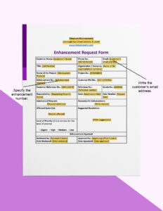 system-enhancement-request-template