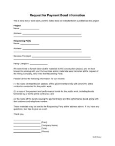 union-request-for-information-template