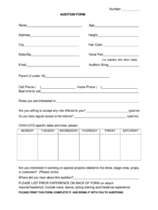 Audition Sign Up Sheet Template audition-sign-up-sheet-template