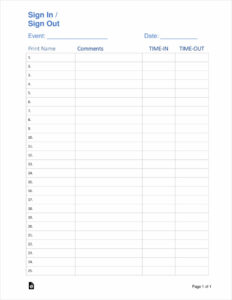 career-fair-sign-in-sheet-template