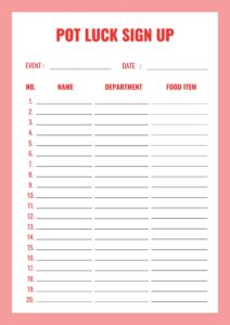 food-day-sign-up-sheet-template