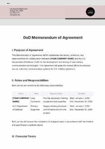 dod memorandum of understanding template dod-memorandum-of-understanding-template