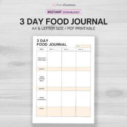 3 Day Food Log Template 3-day-food-log-template