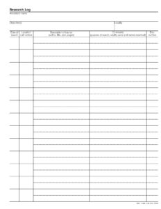 family-history-research-log-template