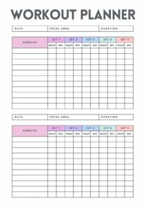Personal Training Workout Log Template personal-training-workout-log-template
