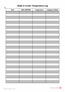 Restaurant Fridge Temperature Log Template restaurant-fridge-temperature-log-template