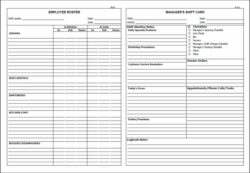 restaurant-manager-communication-log-template