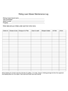 Small Engine Maintenance Log Template small-engine-maintenance-log-template