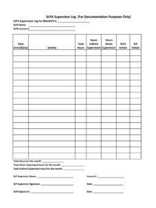 social-work-supervision-log-template