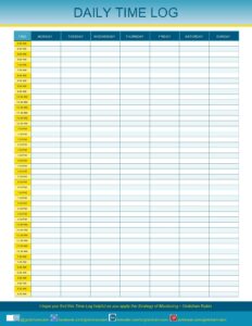 Time Management Activity Log Template time-management-activity-log-template
