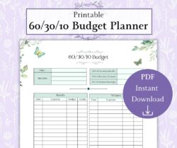 60/30/10 Budget Template 60-30-10-budget-template
