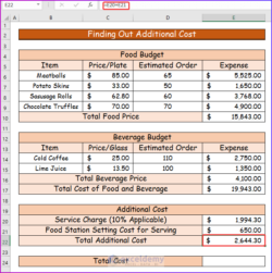 Food And Beverage Budget Template food-and-beverage-budget-template