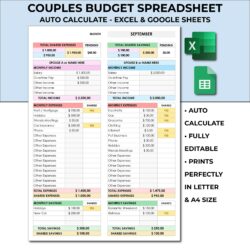 husband-and-wife-budget-template