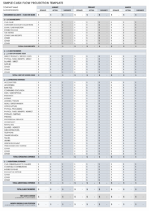 business-cash-flow-budget-template