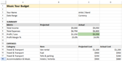 music-artist-tour-budget-template