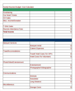 Budget Template for Family Reunion budget-template-for-family-reunion