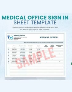 Medical Office Sign In Sheet Template