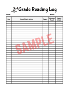 3rd Grade Reading Log Template 3rd Grade Reading Log Template