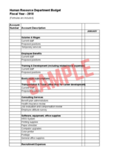 Annual Staff Payroll Budget Template Annual Staff Payroll Budget Template