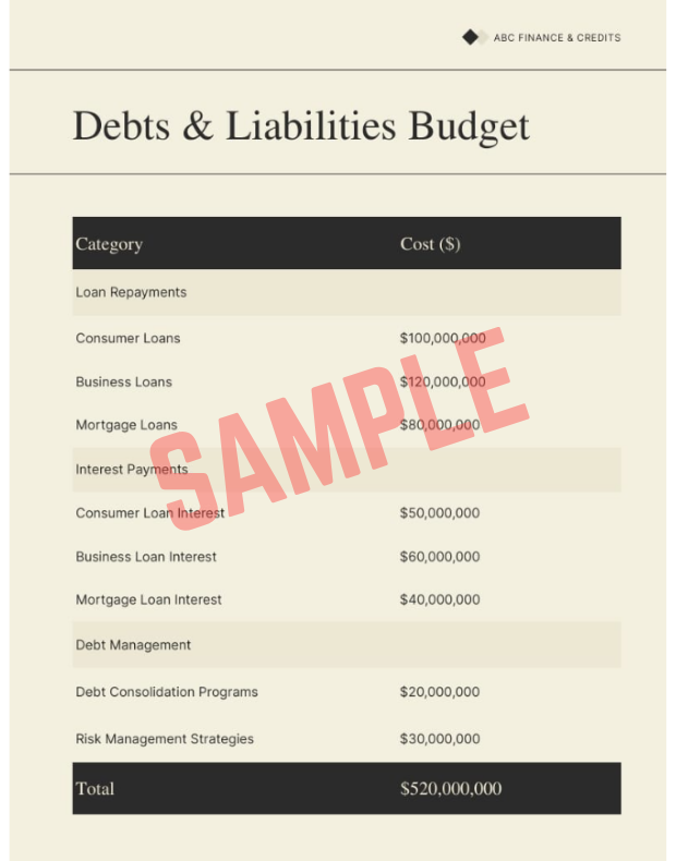 Get Out Of Debt Budget Templates