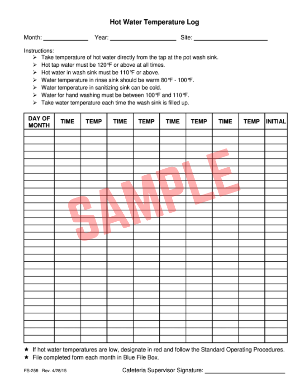 Water Damage Dry Log Template