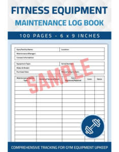 Fitness Equipment Maintenance Log Template