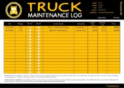 Fleet Truck Maintenance Log Template Fleet Truck Maintenance Log Template